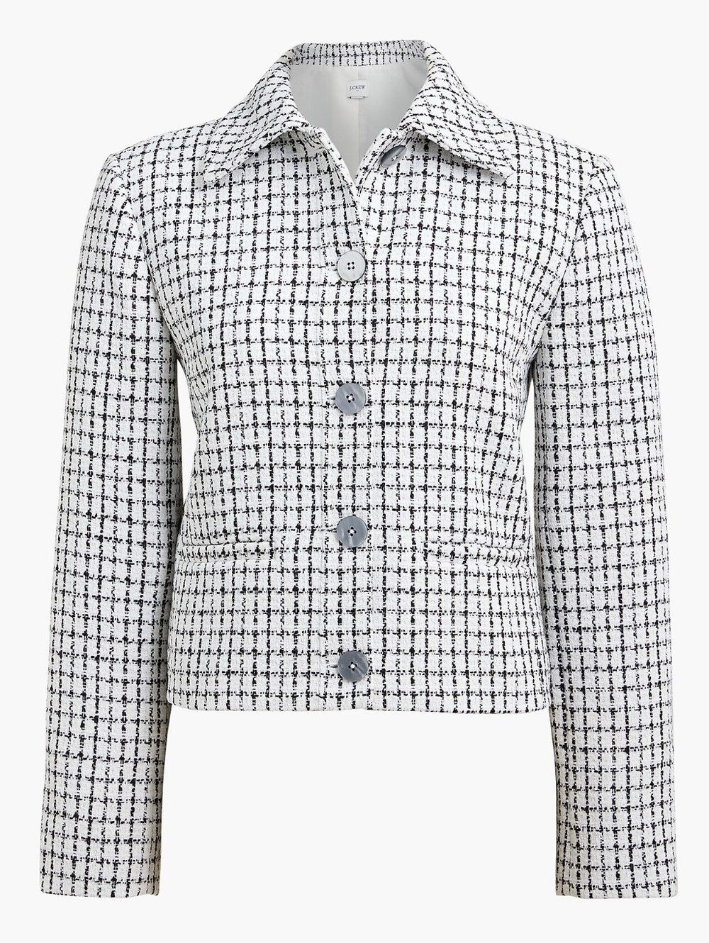 J.Crew Tweed collared lady jacket Size 8P NWT